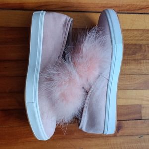 Steven Madden Pink Sneakers with Puff